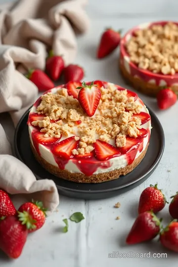 Strawberry Crunch Cheesecake steps