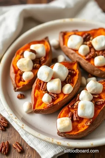 Sweet Potato Stacks with Marshmallows presentation