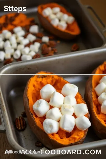 Sweet Potato Stacks with Marshmallows steps