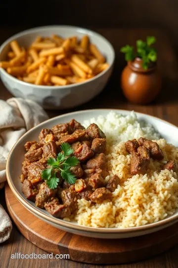 Baked Beef Rice Casserole with Savory Twist ingredients