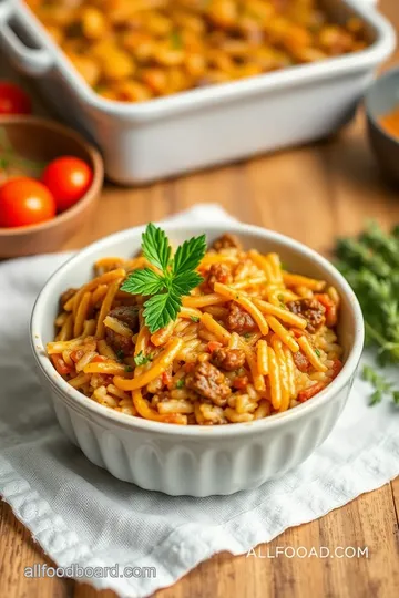 Baked Beef Rice Casserole with Savory Twist steps