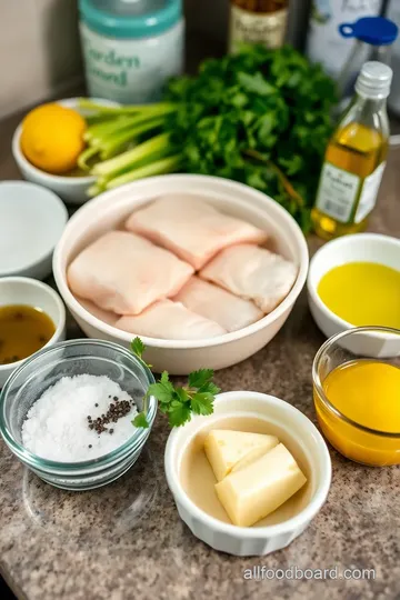 Lemon Herb Baked Cod ingredients