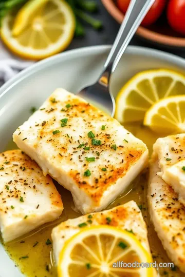 Lemon Herb Baked Cod presentation