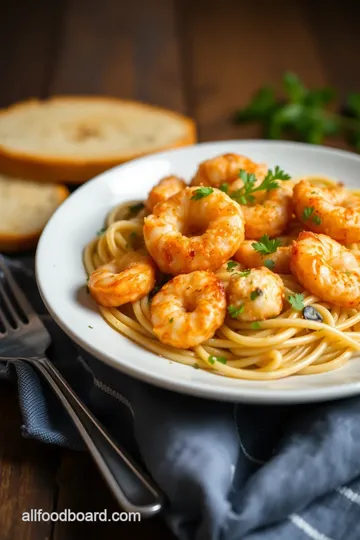 Bang Bang Shrimp Pasta presentation