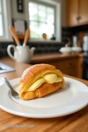 Boston Cream Pie Croissants steps