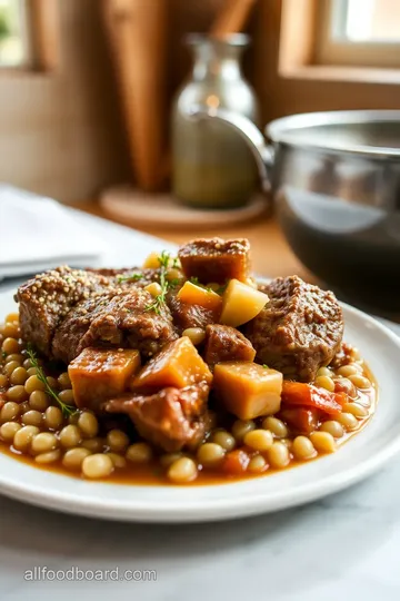 Medieval Barley and Lamb Pottage steps