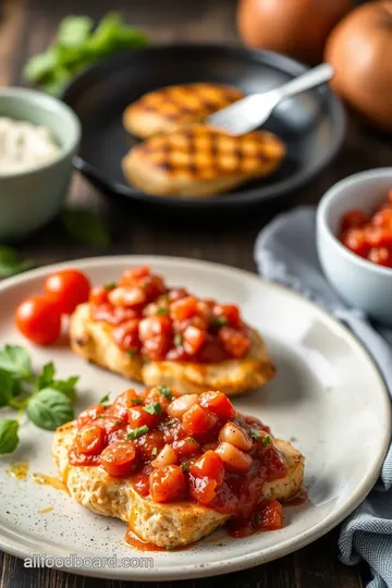 Grilled Chicken Bruschetta Delight steps