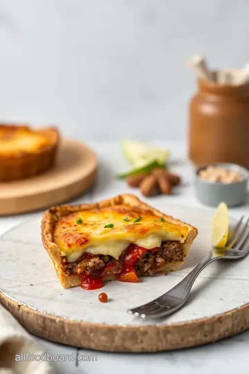 Cheeseburger Pie Delight presentation