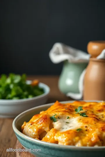 Cheesy Chicken & Broccoli Rice Bake presentation