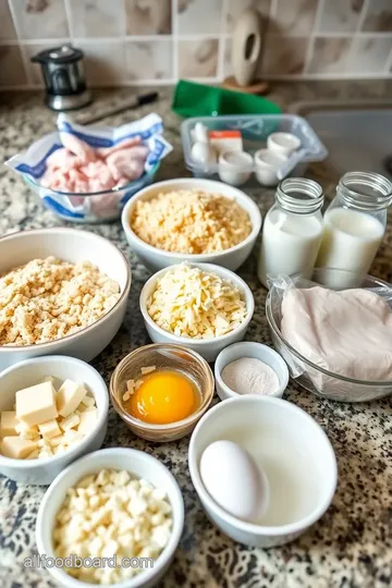 Chicken Cordon Bleu Meatloaf with Mushroom Sauce ingredients