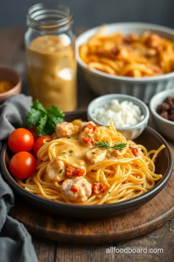 Baked Cheesy Chicken Spaghetti Casserole ingredients