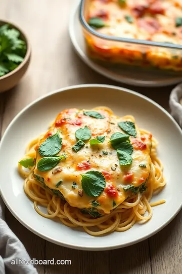 Cheesy Chicken & Spinach Lasagna Delight steps