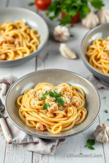 Cheesy Garlic Parmesan Chicken Pasta Bake steps