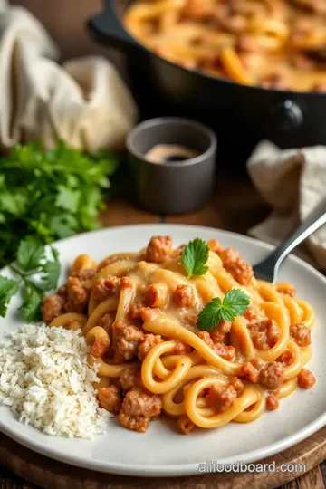 Cheesy Ground Beef Pasta Delight ingredients