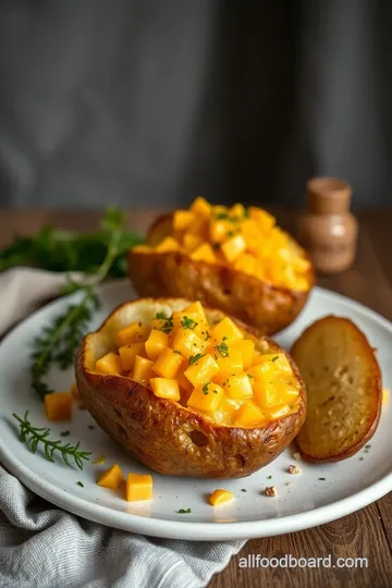 Cheesy Mississippi Mud Potatoes Delight presentation