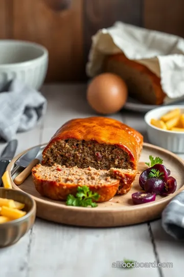 Cheesy Philly Meatloaf Delight presentation