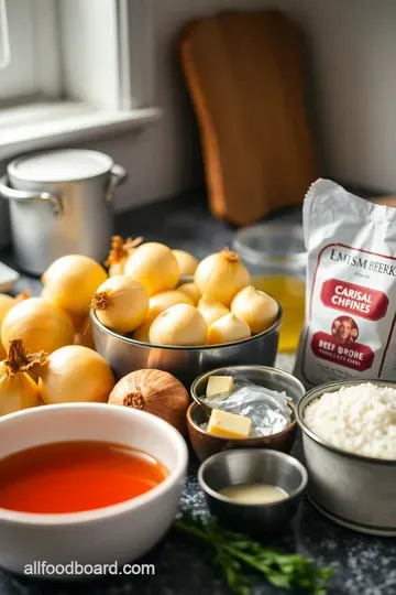 Classic French Onion Soup: A Comforting Embrace in a Bowl ingredients
