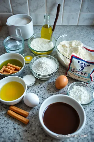 Classic Spanish Churros with Chocolate Dipping Sauce ingredients