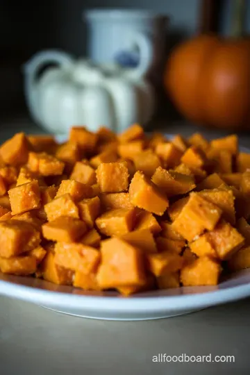 Classic Sweet Potato Casserole with Brown Sugar Pecan Topping presentation