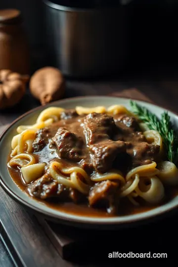 Classic Swiss Steak with Rich Brown Gravy presentation
