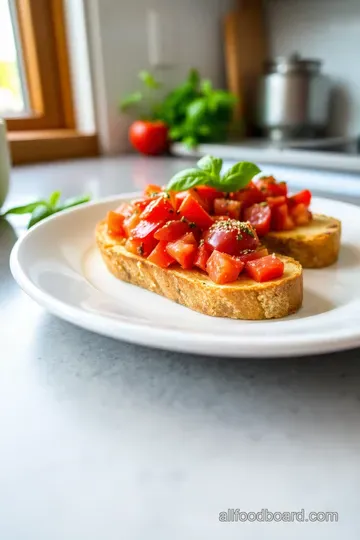 Classic Tomato Bruschetta steps