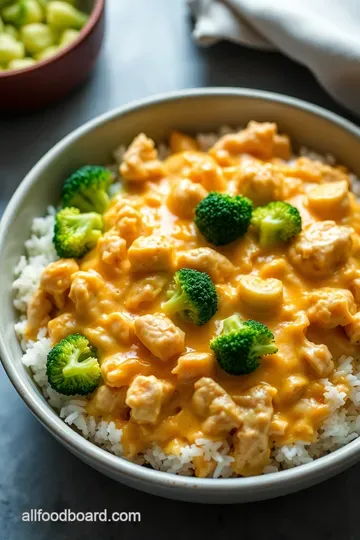 Comforting Cheesy Chicken and Broccoli Casserole presentation