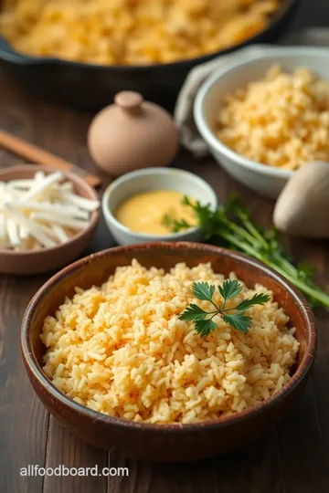 Comforting French Onion Rice Bake ingredients