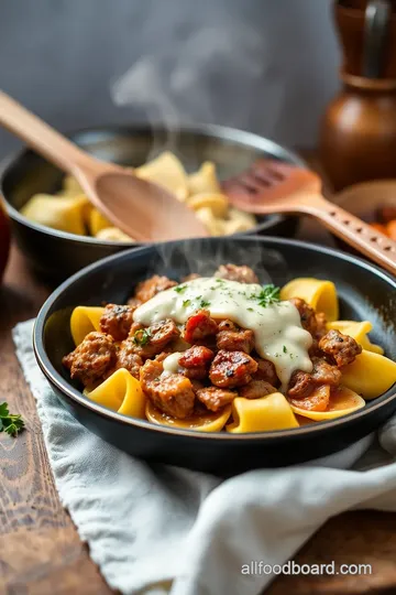 Cheesesteak Tortellini Recipe steps