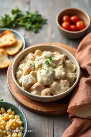 Creamy Chicken Stroganoff with Mushrooms presentation