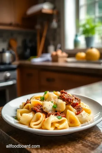 Philly Cheesesteak Tortellini Pasta steps