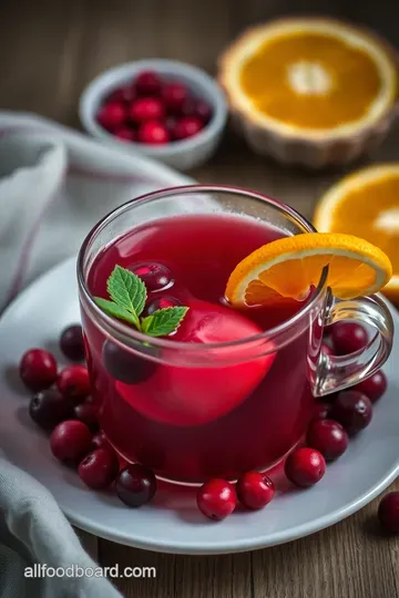 Cranberry Zest Tea: A Refreshing Infusion presentation
