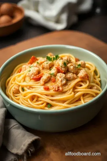 Creamy Chicken Spaghetti Bake: A Comforting Classic presentation