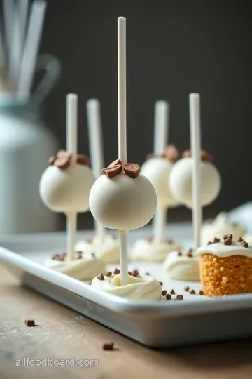 Creamy Dreamy Cake Pops with Cream Cheese presentation