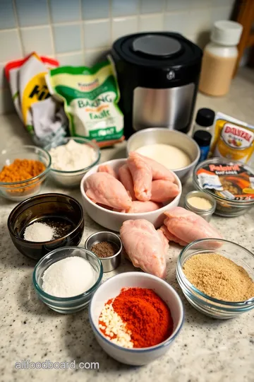 Crispy Air Fryer Chicken Wings ingredients