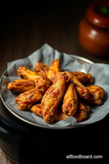 Crispy Air Fryer Chicken Wings presentation