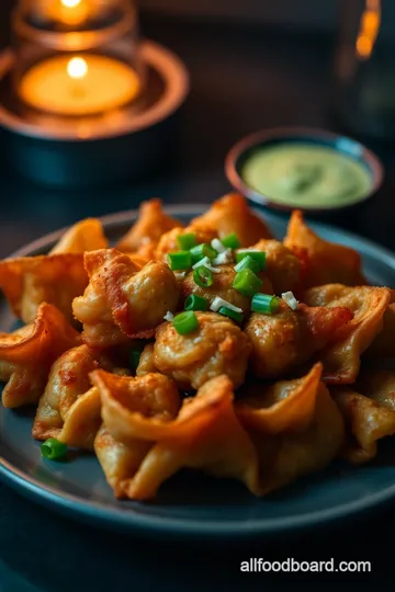 Crispy Crab Ragoons presentation