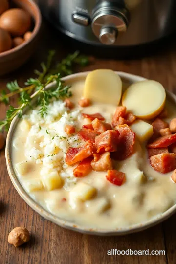 Crock Pot Potato Soup with Creamy Bacon ingredients