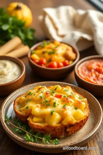 Decadent Cheesy Potatoes Delight presentation