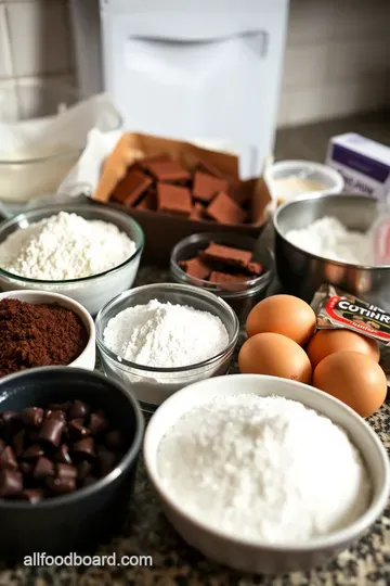 Decadent Dark Chocolate Cake ingredients