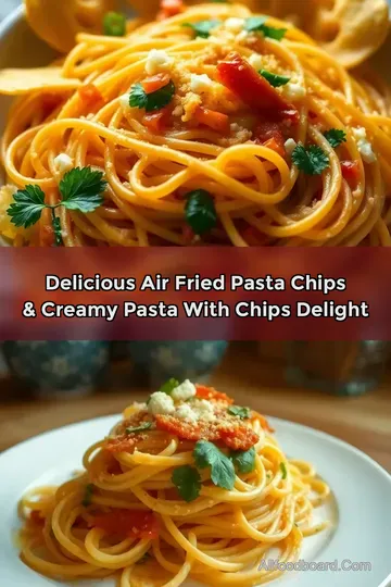 Delicious Air Fried Pasta Chips & Creamy Pasta with Chips Delight