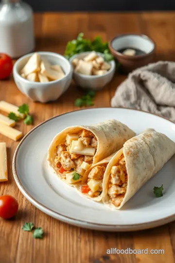 Air Fryer Chicken Ham & Cheese Wraps ingredients