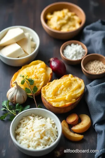 Delicious Cheesy Garlic Scalloped Potatoes ingredients