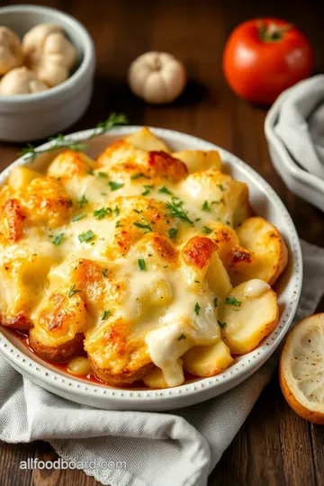 Delicious Cheesy Garlic Scalloped Potatoes presentation