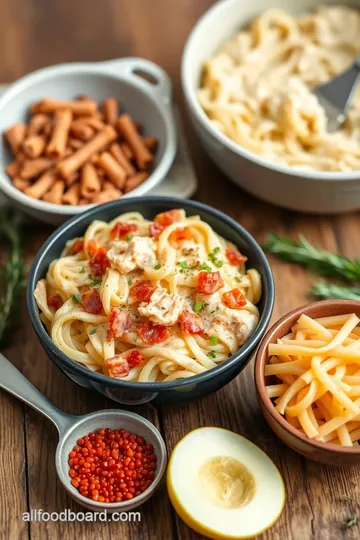 Delicious Chicken Bacon Ranch Pasta ingredients