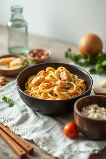 Delicious Chicken Pot Pie Pasta ingredients