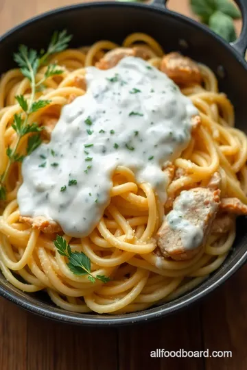 Delicious Chicken & Turkey Bacon Ranch Pasta ingredients