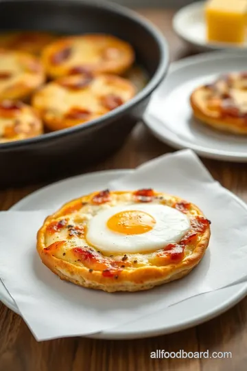 Delicious English Muffin Breakfast Pizza steps