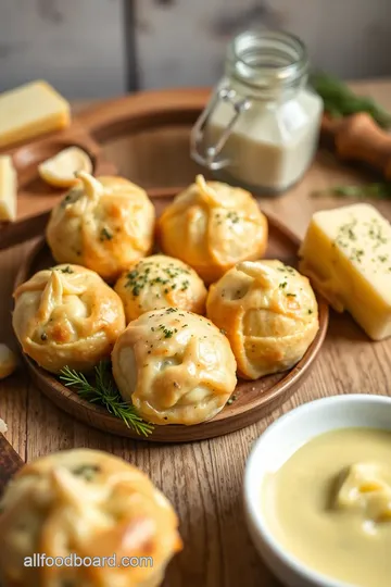 Delicious Garlic Cheese Bombs ingredients