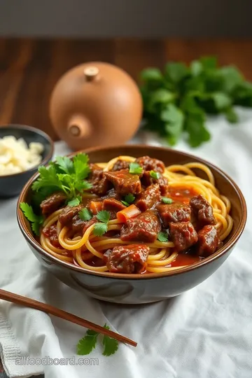 Quick Mongolian Ground Beef Noodles ingredients