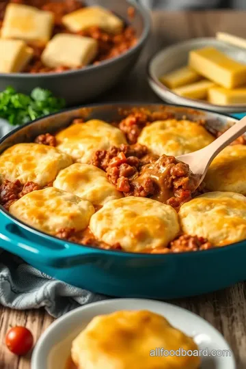 Bake Sloppy Joe Biscuit Casserole Delight steps